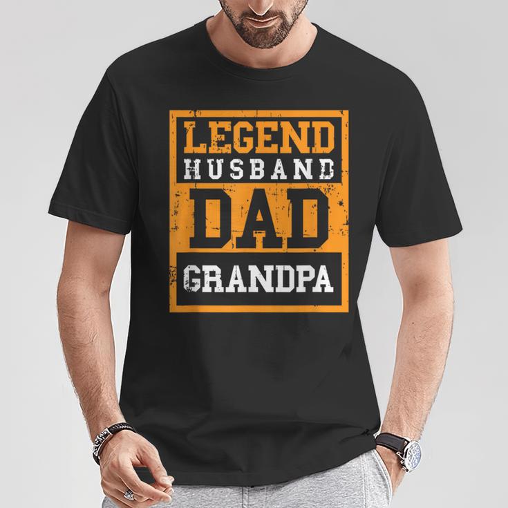 Legend Ehemann Papa Opaatertag T-Shirt Lustige Geschenke