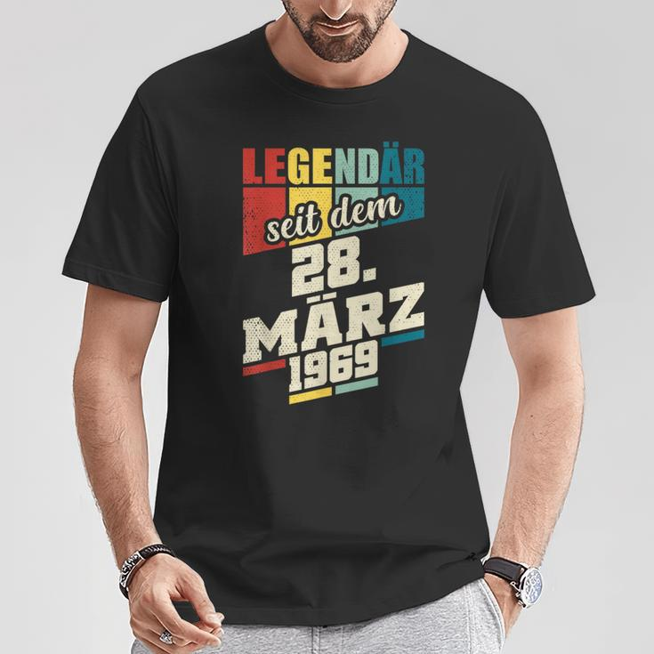 Legendär Seit 28 März 1969 Geburtstag Am 2831969 T-Shirt Lustige Geschenke