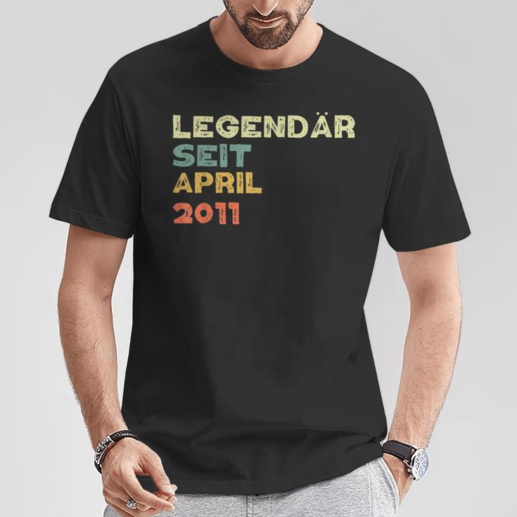 Legendär Seit April 2011 Geboren T-Shirt Lustige Geschenke