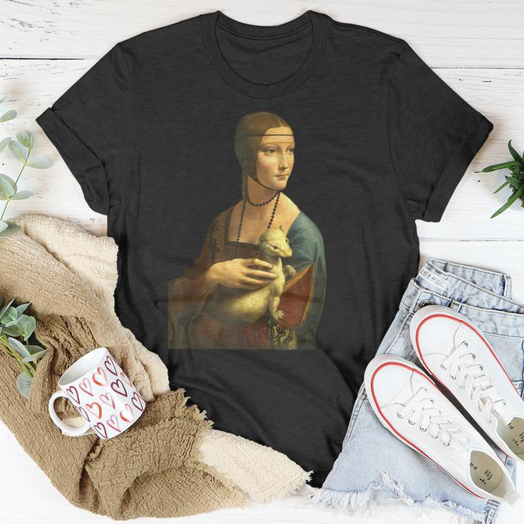 Leonardo Da Vinci's Lady With Ermine On A T-Shirt Unique Gifts