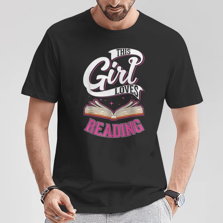 Leseratte Bücher Mädchen Bücherwurm T-Shirt Lustige Geschenke