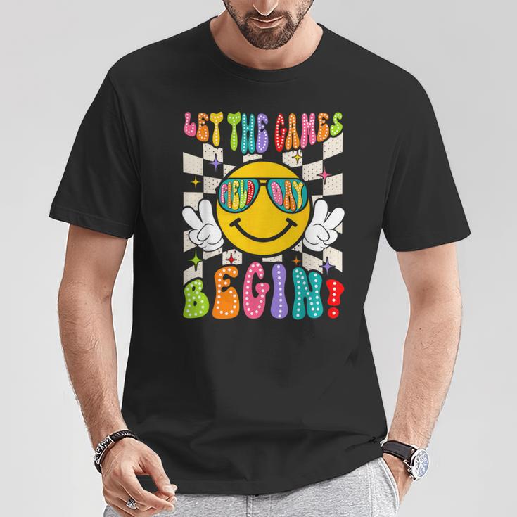 Let The Games Begin Happy Field Day Field Trip Fun Day Retro T-Shirt Unique Gifts