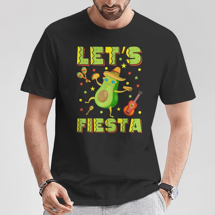 Let's Fiesta Avocado And Tacos Cinco De Mayo T-Shirt Unique Gifts