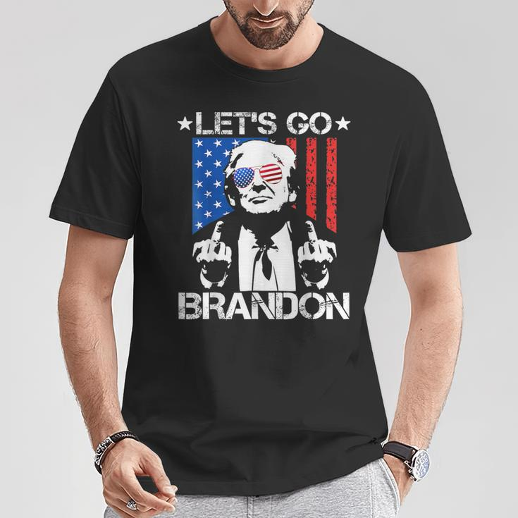 Let's Go Brandon Pro Trump 2024 Flag Anti Joe Biden T-Shirt Unique Gifts