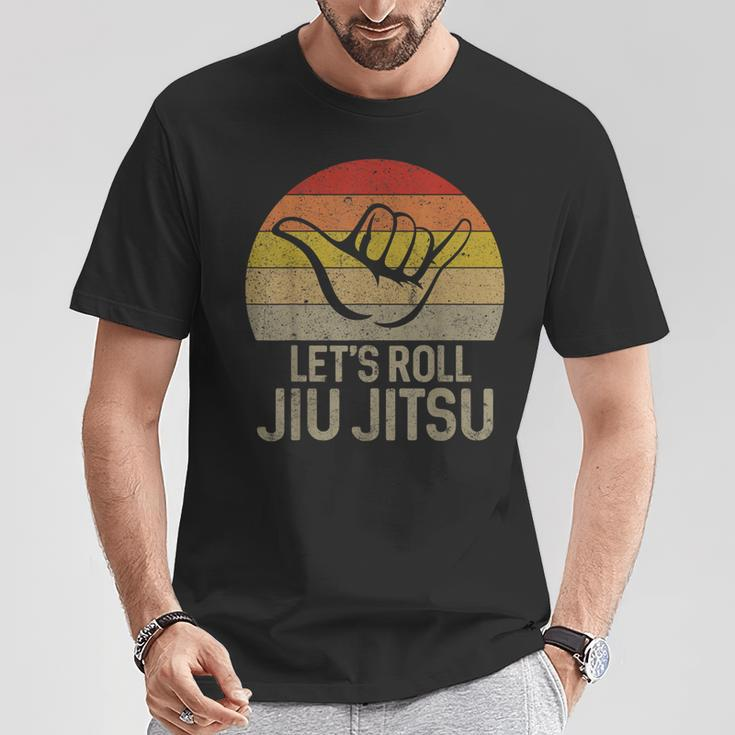 Let's Roll Jiu Jitsu Hand Brazilian Bjj Martial Arts T-Shirt Unique Gifts