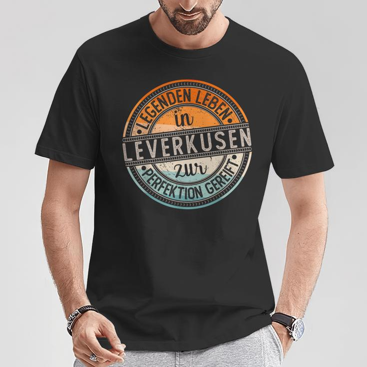 Leverkusen Retro Colours Legends Life In Leverkusen T-Shirt Lustige Geschenke