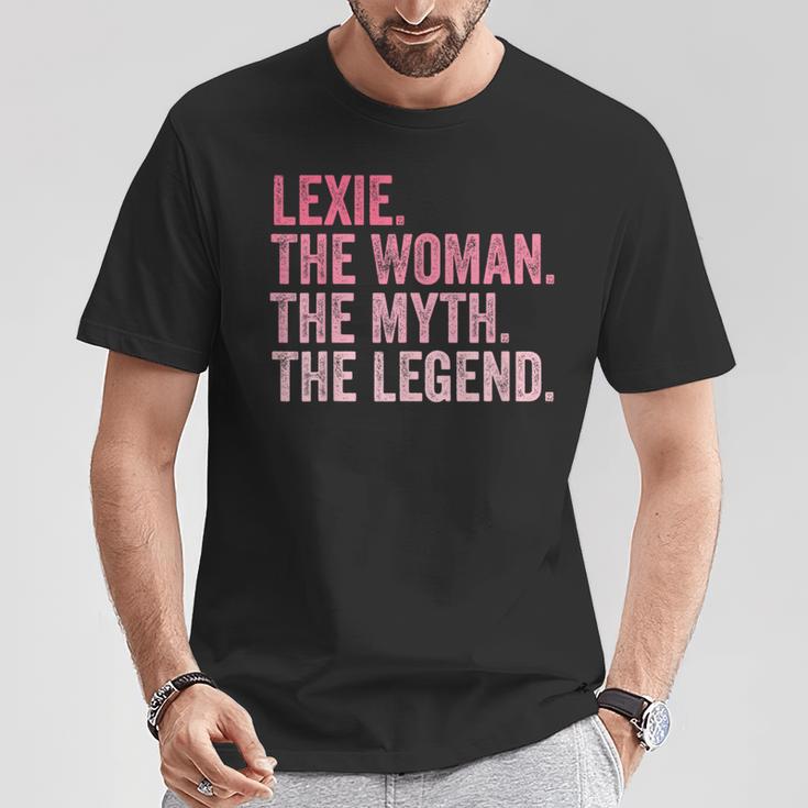 Lexie The Woman The Myth The Legend First Name Birthday T-Shirt Unique Gifts