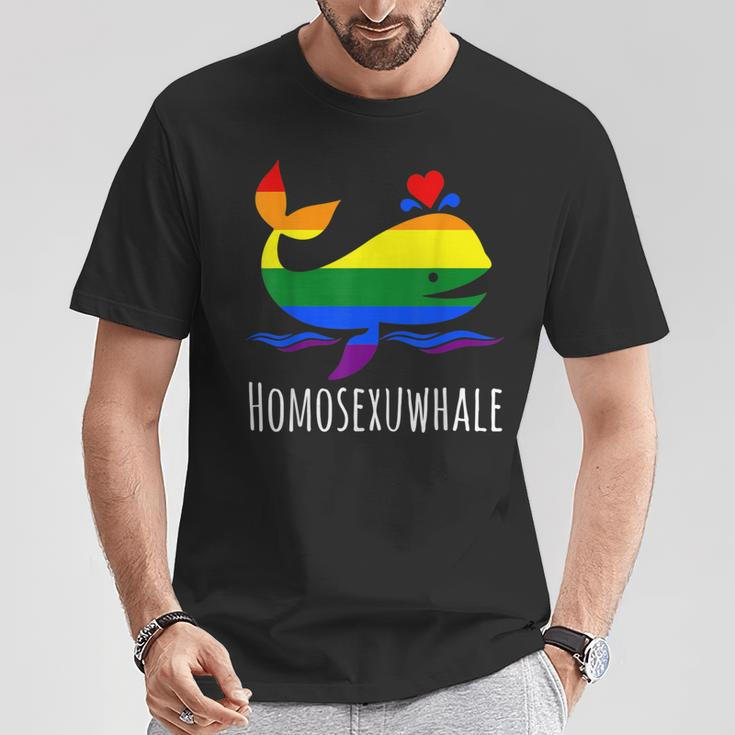 Lgbt Gay Lesbian Homosexuwhale Pride Pride Month T-Shirt Unique Gifts
