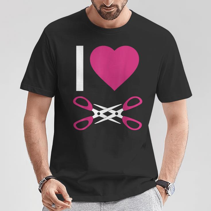 Lgbt Pride Lesbian I Love To Scissor T-Shirt Unique Gifts