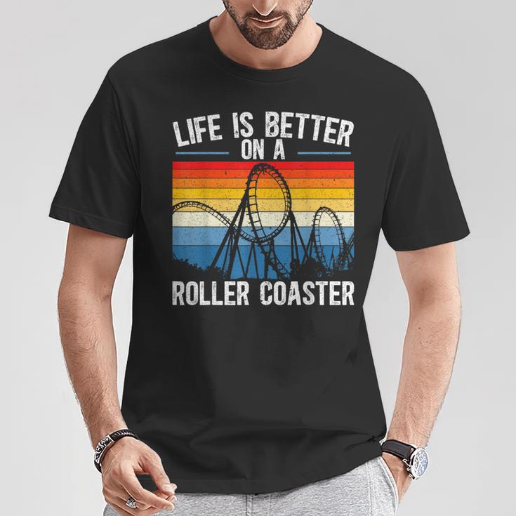 Life Is Better On A Roller Coaster S T-Shirt Lustige Geschenke