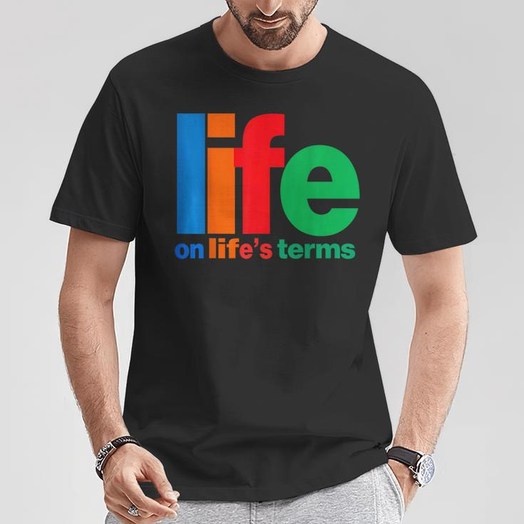 Life On Life's Terms Aa & Na Slogans Sayings T-Shirt Unique Gifts