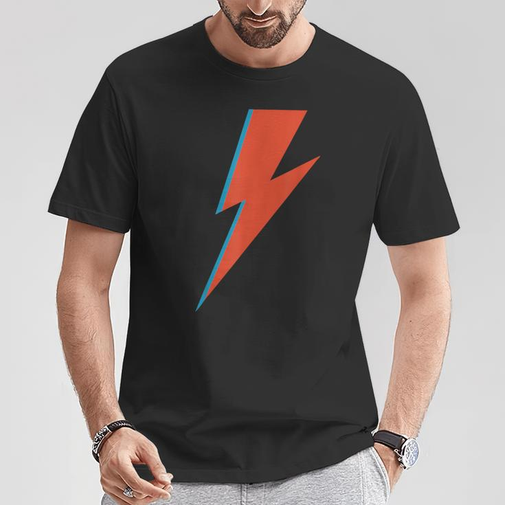 Lightning Bolt As Worn By Ziggy Rock Classic Music Sane 70S T-Shirt Personalized Gifts