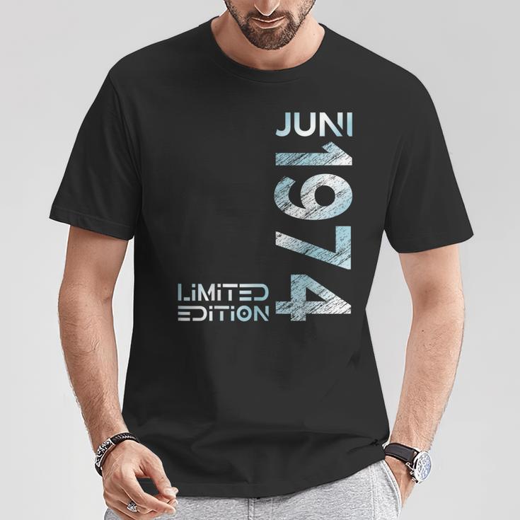 Limited Edition Juni 1974 Mann Frau 50 Geburtstag T-Shirt Lustige Geschenke