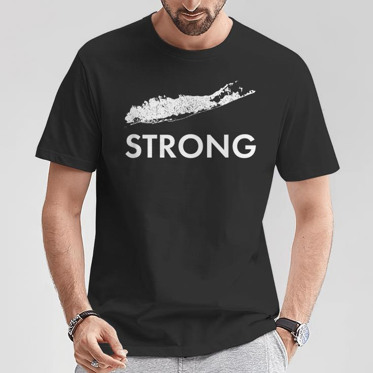 Long Island New York Long Island Ny Big Strong Home T-Shirt Unique Gifts