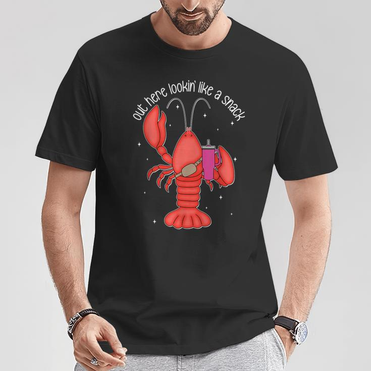 Out Here Lookin Like A Snack Boujee Crawfish Mardi Gras T-Shirt Unique Gifts