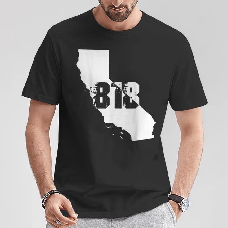 Los Angeles California 818 Area Code T-Shirt - Monsterry
