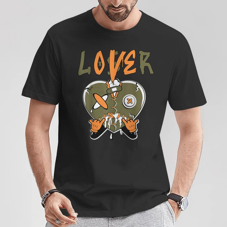 Loser Lover Drip Heart Olive Green 5S Matching For Women T-Shirt Unique Gifts