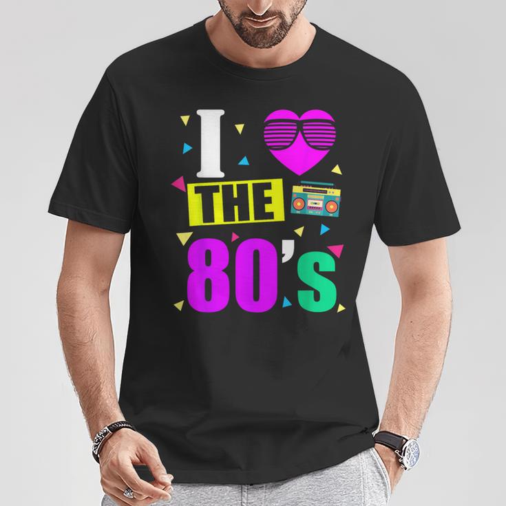 I Love 80'S 80S Retro Motto T-Shirt Lustige Geschenke