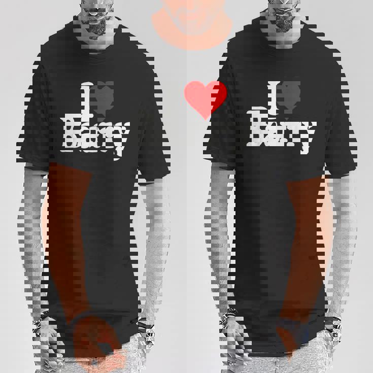 I Love Barry I Heart Barry T-Shirt Personalized Gifts