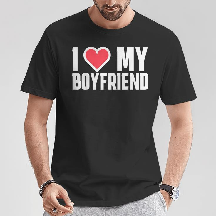 I Love My Bf Boyfriend T-Shirt Funny Gifts