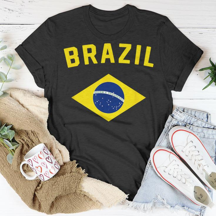 I Love Brazil Minimalist Brazilian Flag T-Shirt Unique Gifts