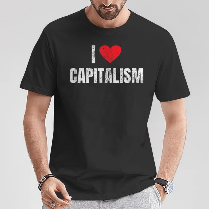 I Love Capitalism Capitalism Capitalists T-Shirt Lustige Geschenke