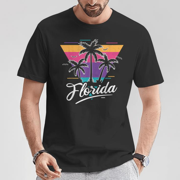Love Florida Vintage Sunset Style Idea 80S T-Shirt Unique Gifts