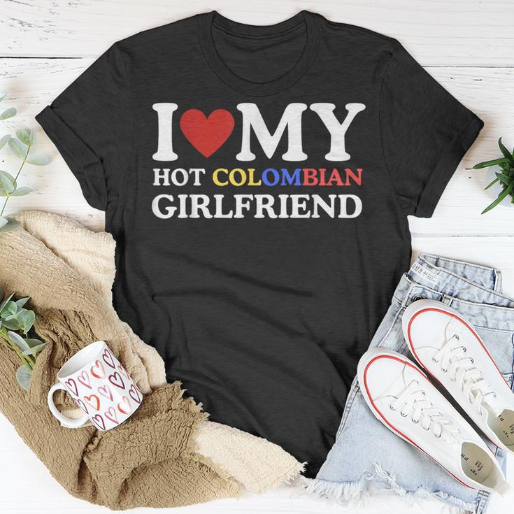 I Love My Hot Colombian Girlfriend Graphic T-Shirt Unique Gifts