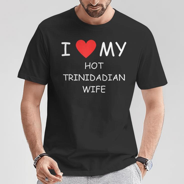 I Love My Hot Trinidadian Wife Cute Country Heart T-Shirt Unique Gifts