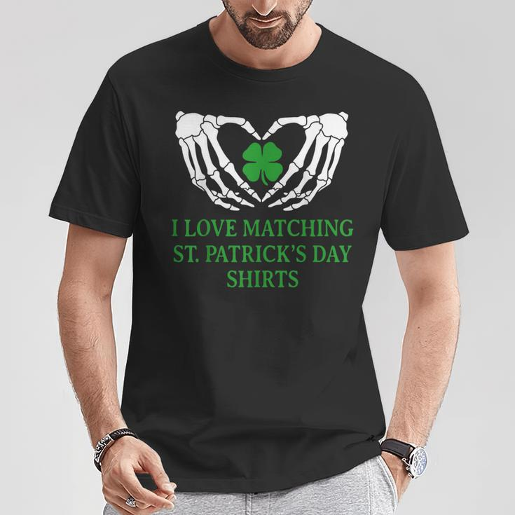 I Love Matching St Patrick's Day Couples Matching T-Shirt Unique Gifts