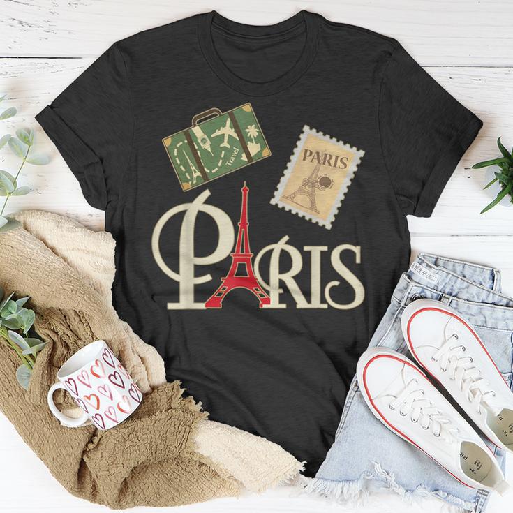 I Love Paris French Vintage Souvenir For Traveler T-Shirt Unique Gifts