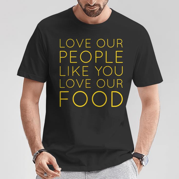 Love Our People Love Our Food Asian American Pride Aapi T-Shirt Unique Gifts