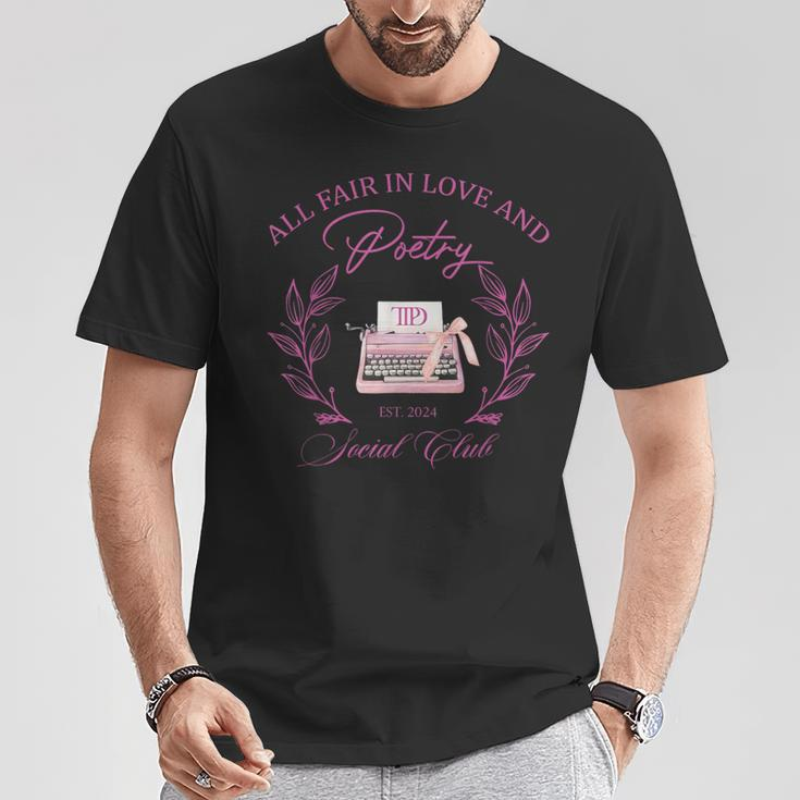 In Love And Poetry Social Club T-Shirt Unique Gifts