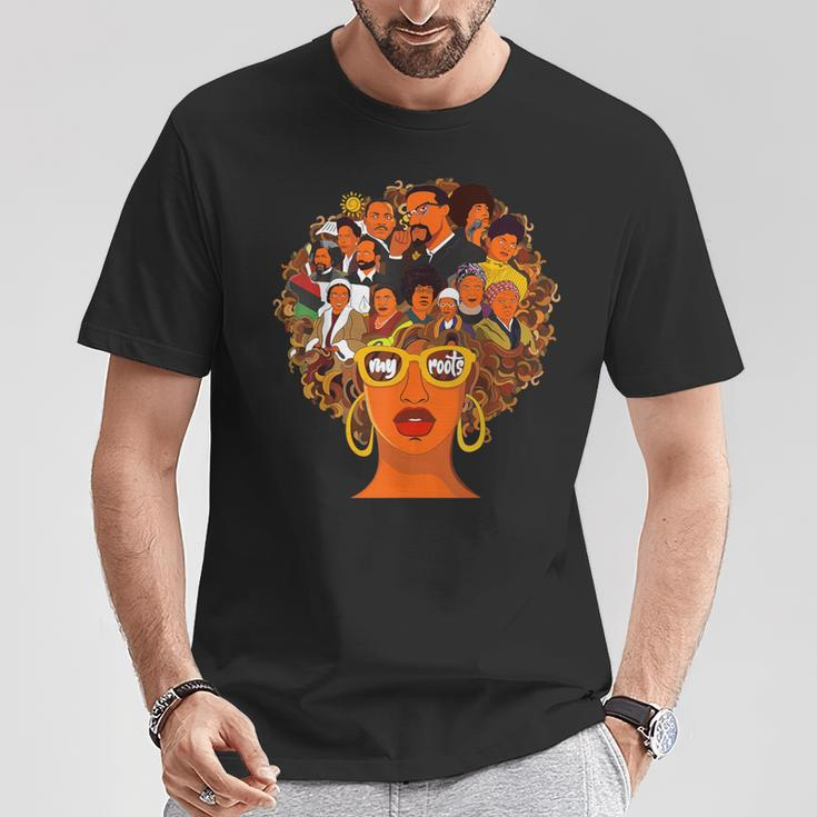 I Love My Roots Back Powerful Black History Month Dna Pride T-Shirt Unique Gifts