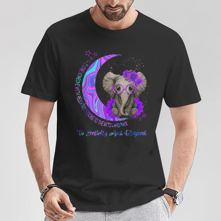 I Love Someone With Pediatric Stroke To The Moon And Back T-Shirt Unique Gifts