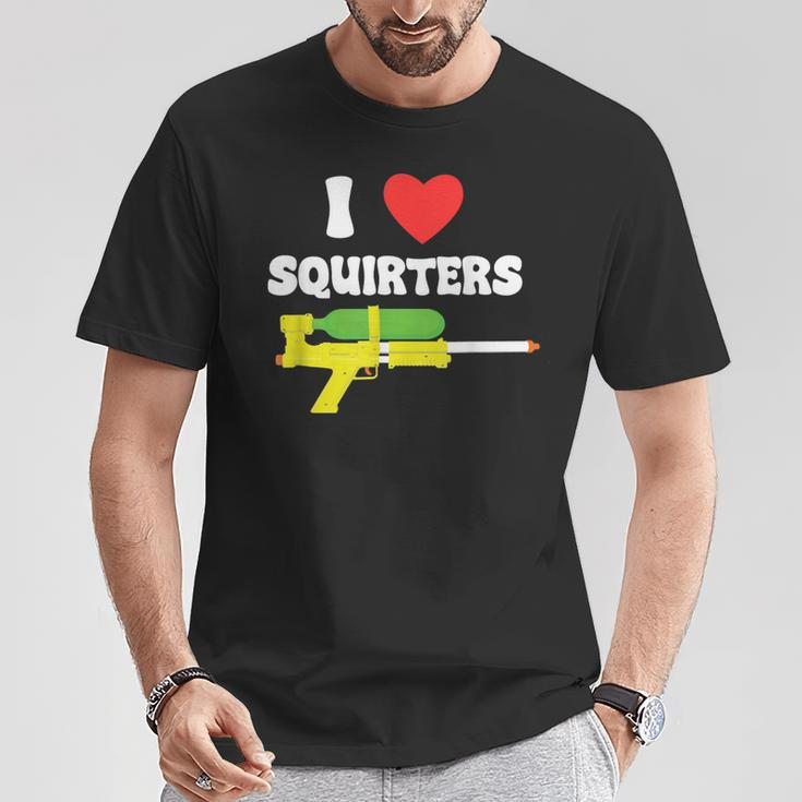 I Love Squirters 80'S Squirt Guns Awesome Retro T-Shirt Funny Gifts