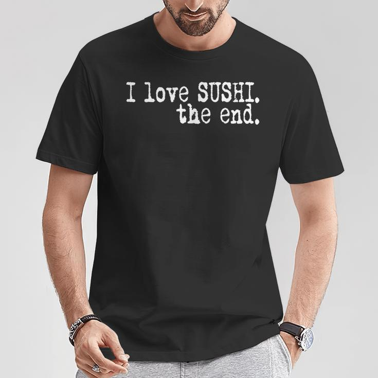 I Love Sushi For Boys Girls Foodie T-Shirt Unique Gifts