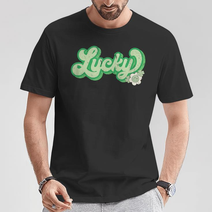 Lucky St Patrick's Day Retro T-Shirt Funny Gifts