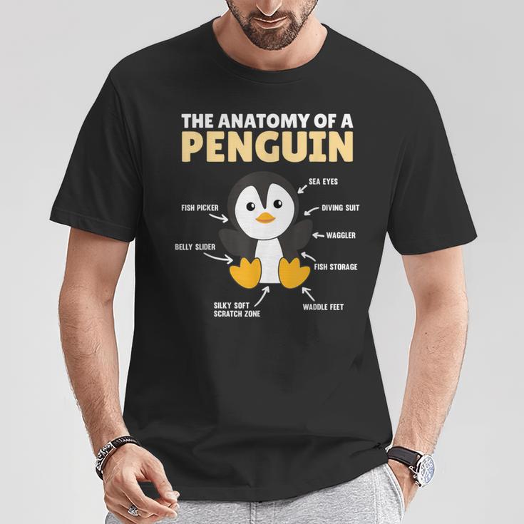 Lustige Erklärung Eines Pinguins Anatomie Eines Pinguins T-Shirt Lustige Geschenke