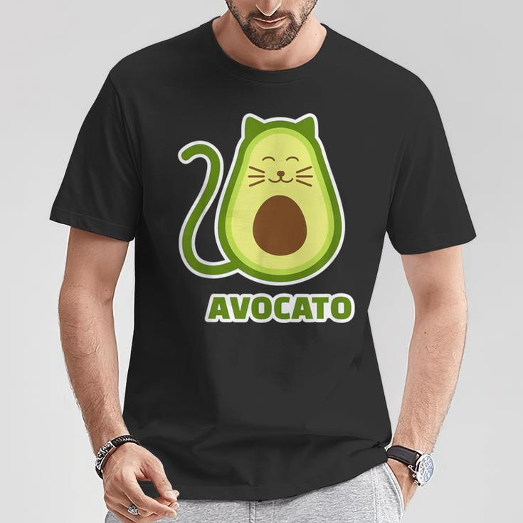 Lustiges Avocato-Katzen T-Shirt, Geschenkidee für Katzenliebhaber Lustige Geschenke