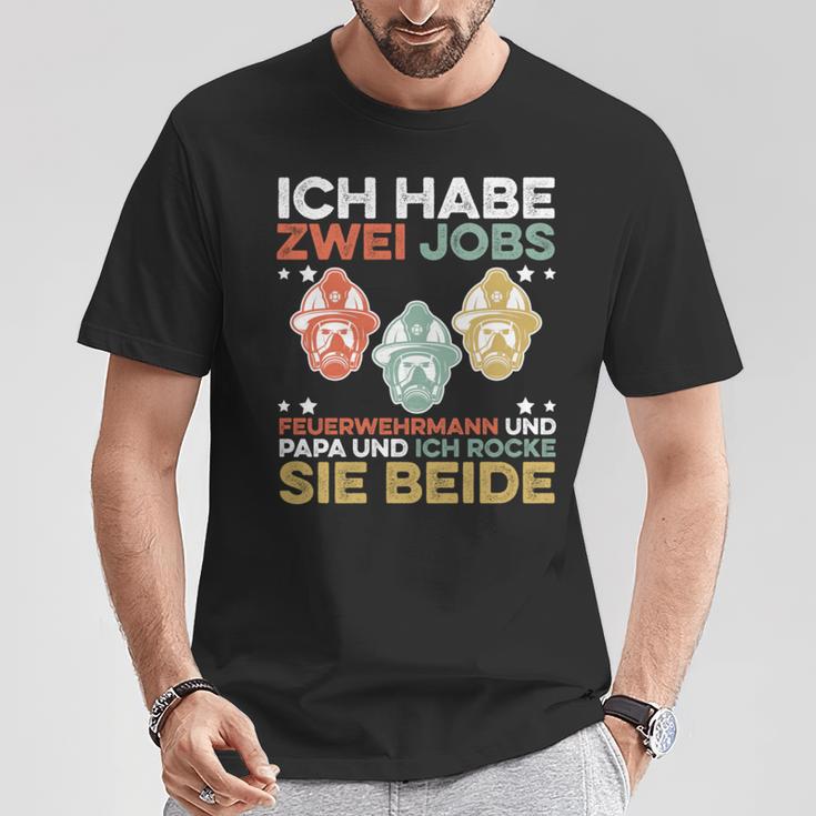 Lustiges Feuerwehrmann Kollegen Und Papa T-Shirt Lustige Geschenke