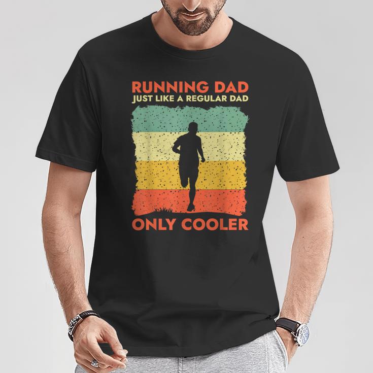 Lustiges Laufen Für Männer Papa Marathonläufer Coach Marathoner T-Shirt Lustige Geschenke