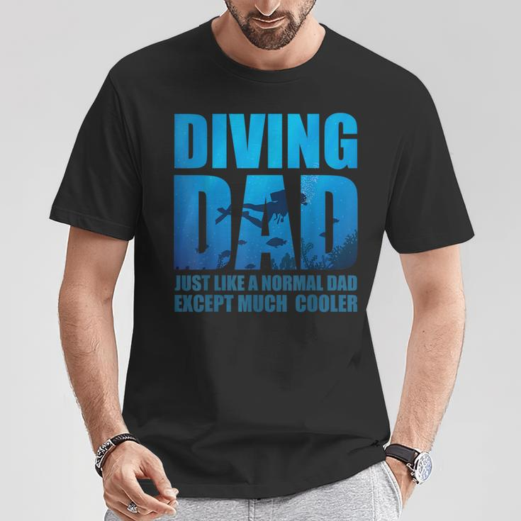 Lustiges Taucher-T-Shirt für Väter, Diving Dad Cooler Spruch Lustige Geschenke
