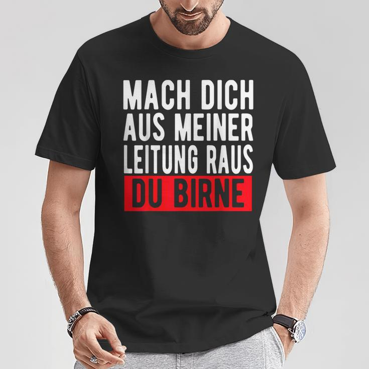Mach Dich Aus Meiner Leitung Du Pörne Ritter Meme T-Shirt, Witziges Meme-Shirt Lustige Geschenke