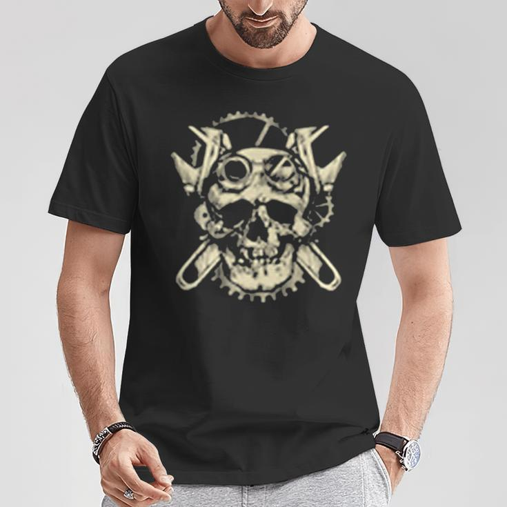 Machanic Skull Gear Pocket Wrench Mechanic Best For Men T-Shirt Unique Gifts