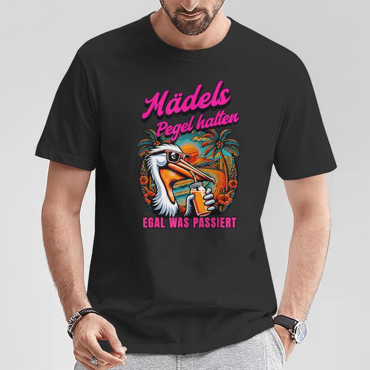 Mädels Pegel Halten Mallorca Party T-Shirt Lustige Geschenke