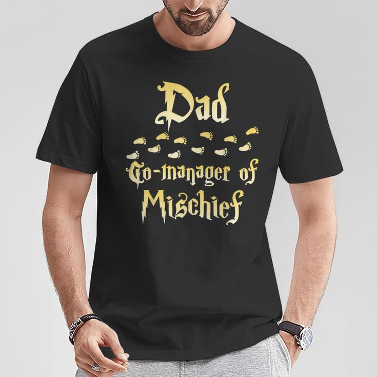 Magical Dad Manager Of Mischief Matching Family Birthday T-Shirt Funny Gifts