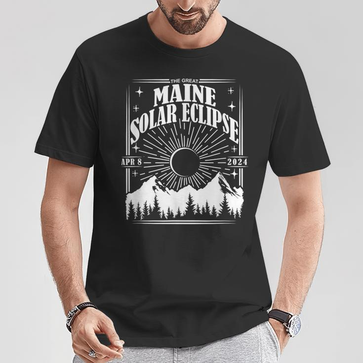 Maine Total Solar Eclipse 2024 Astrology Event T-Shirt Unique Gifts