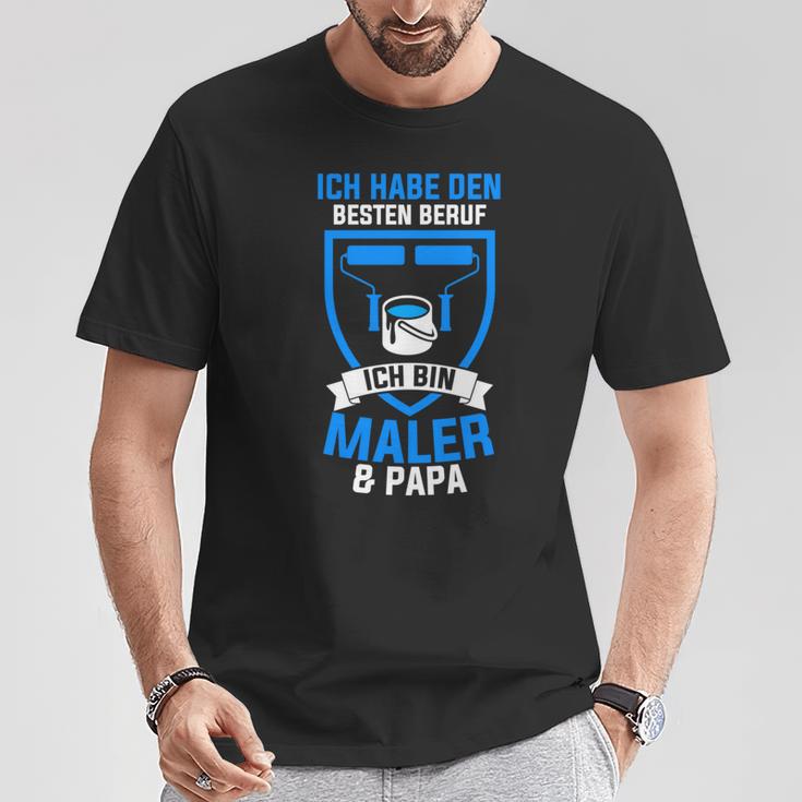 Maler Papa Malermeisterateratertag Lackierer T-Shirt Lustige Geschenke