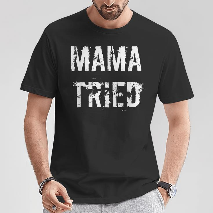 Mama Tried Vintage Distressed Retro Outlaw Music T-Shirt Unique Gifts